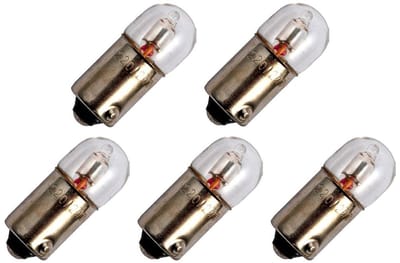 Miniatuur Signaallamp Ba9s 230V - 5 stuks - T9 Neonlamp Ø9mm - 23mm - 2500K - Dimbaar - Rood