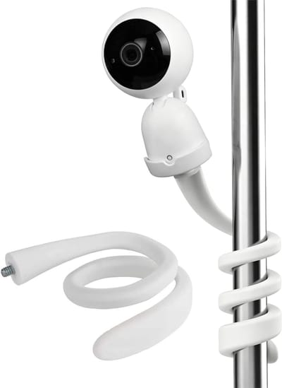 Houders voor monitoren - Camera telefoon houder - Babyfoon Beveiliging - Veelzijdige Bevestiging - 15x13 cm - Wit
