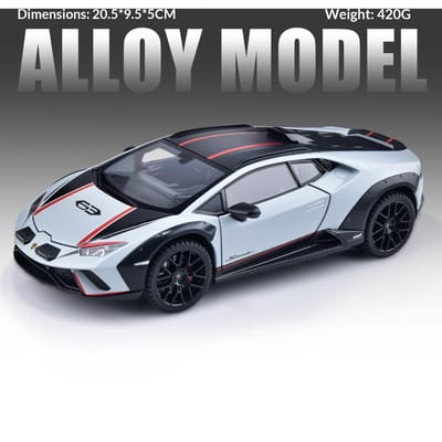 Alliage 1/24 Lamborghini Huracán Modèle de Voiture Ornement Volant Absorption des Chocs Modèle de Voiture de Sport Voiture Jouet à Tirer