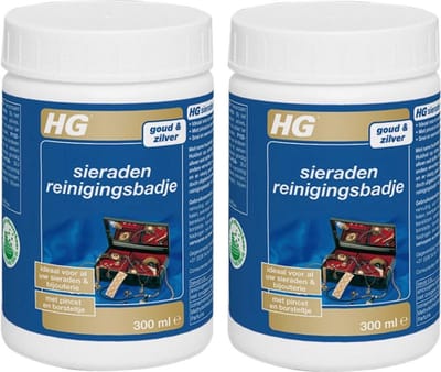 HG sieraden reinigingsbadje Gemakkelijke en snelle sieraden reiniger - 2 Stuks !