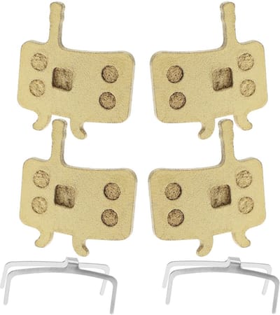 Dailygoods- Fietsschijfremblokken - 2 Paar - Gesinterd Metaal - Compatibel met Sram Avid BB7/Juicy 3/5/7 - Hittebestendig - Duurzaam - Goud - Remblokken