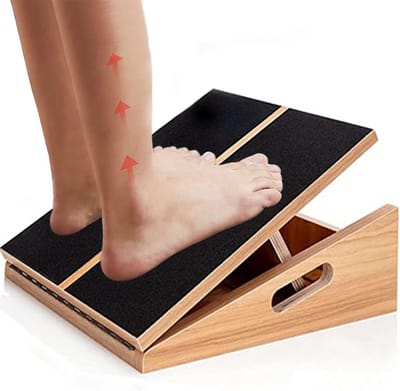 Verstelbare Houten Schuine Plank voor Kuitstretching, Squats en Enkelmobiliteit