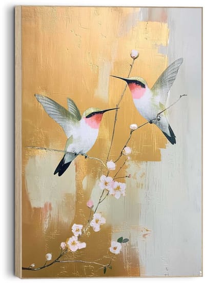 Schilderij Subtiele Vlucht - 60 x 90 - Hout - REINDERS