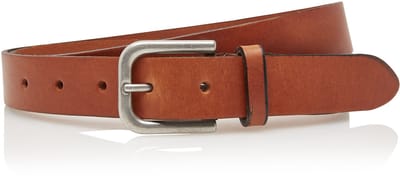 Take-it 3cm echt lederen cognac riem - heren riem / dames riem - cognac - jeansriem - Riemmaat 85 cm - Totale lengte riem 100 cm