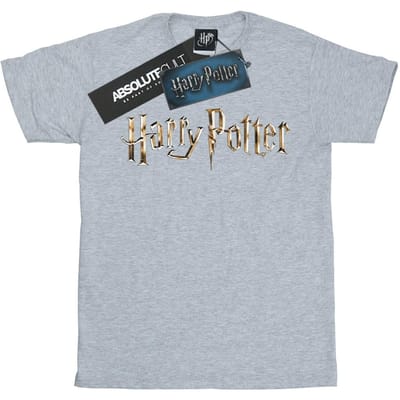 Harry Potter Katoenen T-shirt met logo voor meisjes (Sportgrijs)
