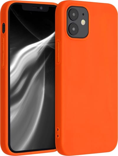 kwmobile telefoonhoesje geschikt voor Apple iPhone 12 mini - Hoesje voor smartphone - Back cover in neon oranje