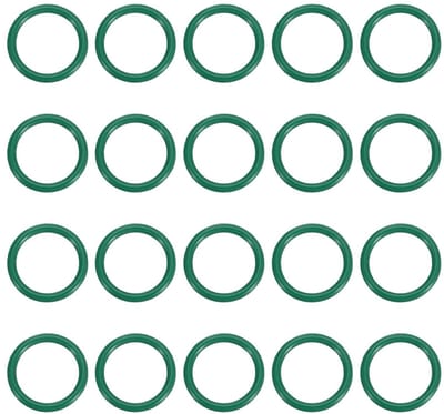 Fluorescente Rubber O-Ringen 13.5mm OD, 10.5mm ID, 1.5mm Breed, 20 Stuks, Geschikt voor Loodgieterswerk, Ventielen en Kranen, Groene FKM Dichtingen