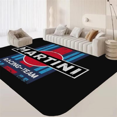 M-Martini Racing logo Kamerkleden Wasbaar Antislip Woonkamer Bank Stoelen Vloerkleed Keuken Alfombra 60*90cm