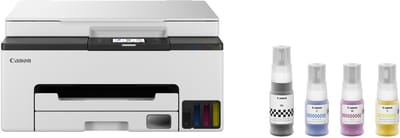 Canon MAXIFY GX1051 MegaTank Printer inclusief Inktset + 2 Extra Zwarte Inkt – Lage Printkosten – Voor Thuiswerkers en Kleine Kantoren – Duplex – WiFi