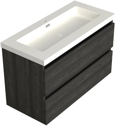 Dutchline Badmeubel Onderkast – Lumiere – 100x46cm – 2 Lades – 1 Uitsparing