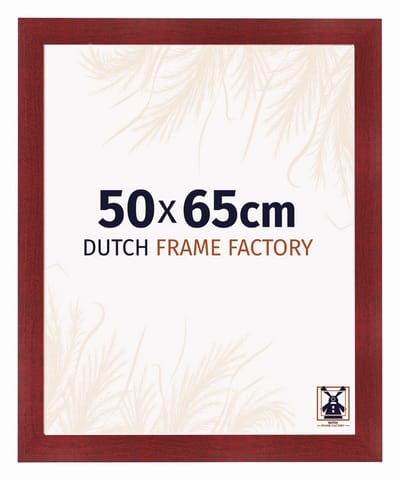 Fotolijst 50x65 cm - MDF - Wijnrood Geveegd - Praag