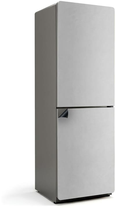 Wallfluent Magnetische Koelkastmat - Grijs Koelkast Magneet Sticker - 60 cm x 180 cm - Grijs Magnetische Koelkastmat - Decoratieve Koelkastfolie - Magnetische Koelkastbekleding - Stijlvolle Koelkastfolie