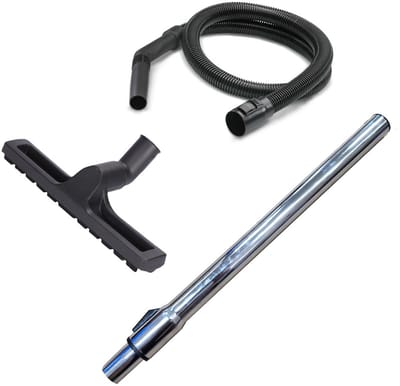 Driedelige stofzuigerslang/borstel/telescopische buisset - Stofzuigeraccessoires - Karcher NT-serie - Reinigingskop, vloerborstel en zuigkopslangset - Geschikt voor Karcher NT18, NT20 en NT30 - Zwart