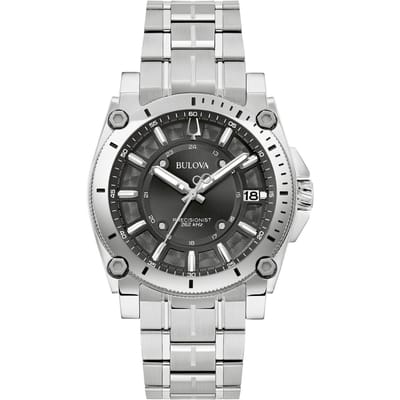 Bulova Precisionist Icon 96B417 Horloge - Staal - Zilverkleurig - Ø 40 mm