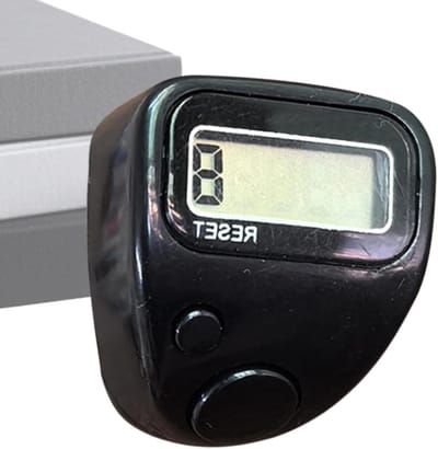 Vingerteller Digitaal - Handteller Clicker - Tellen bij Sport - Stille Werking - Compact Ontwerp - Zwart