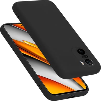 Cadorabo Hoesje geschikt voor Xiaomi Mi 11i / POCO F3 in LIQUID ZWART - Beschermhoes gemaakt van flexibel TPU silicone Case Cover