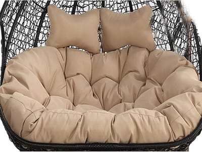 Hangmat Kussen - Schommelstoel Kussen - Buiten Ontspannen - Waterdicht Zonbestendig - 150x110cm - Kaki