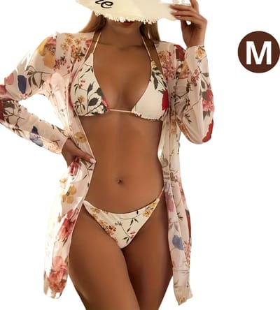Bovista Bikini Dames - Meisjes Bikini - Badpak - Push Up - Vrouwen Badkleding - Zwemmen - Sexy Set - Top & Broekje - Tarwekleuring - Maat M