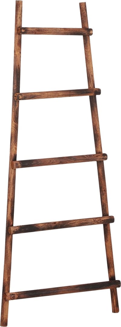 House of Seasons Ladderrek - L29 x B49 x H119 cm - Populierenhout - Bruin