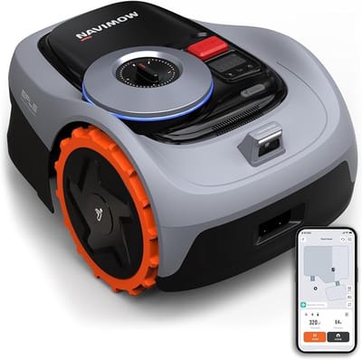 Segway Navimow - i105E Robotmaaier - 500 m - Zonder Perimeterdraad - Automatisch grasmaaien - GPS RTK & AI - Bediening via App - Stil & Slim Maaien - 18 cm Maaibreedte - Virtuele zones - Object herkenning - Alexa en Google smarthome ondersteuning