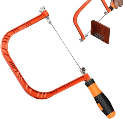 Figuurzaag Hout - Precisie Zaag - Houtbewerking Hobby - Comfortabele Grip - 32 cm - Zilver