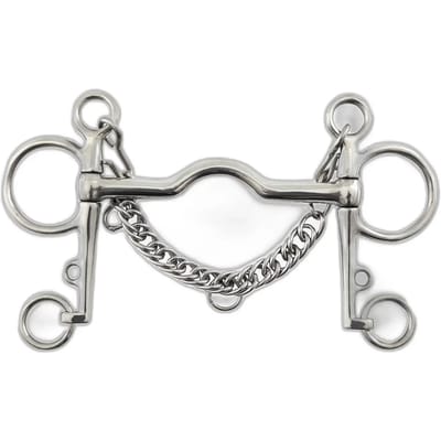 Medium pelham bit met curb ketting Premier Equine