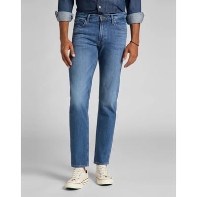 Lee Daren Zip Fly Low Stretch In Dark Freeport Heren Jeans - Spijkerbroek voor Mannen - Blauw - Maat 40/32