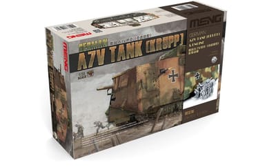 Meng Model Modelbouwpakket Militaire voertuigen - MENG TS017S Duitse A7V Krupp WWI - Tank met Motor - Limited Edition Plastic - 1:35 - Modelbouw