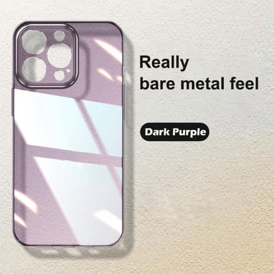 Ultradunne, kristalheldere PC-hoes voor iPhone 16 15 14 Plus 13 12 11 Pro Max, glanzende, transparante hoes met camerabescherming. For iPhone 13 gray
