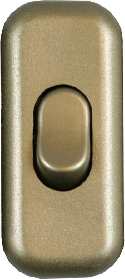 Benson Gouden snoerschakelaar - aan/uit - 6 x 2,5 x 2 cm - 450 watt