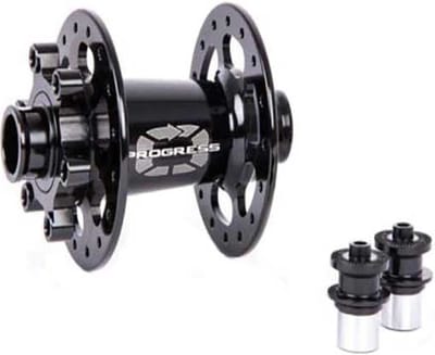 Progress Ultra Boost Disc Mtb Voornaaf Zwart 28H / 15 x 110 mm