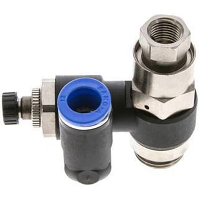Draaibaar Regelventiel 12 mm - G1/2''-G1/4'' Regeling-Uit Messing/Nylon Indirect Gestuurde Terugslagklep