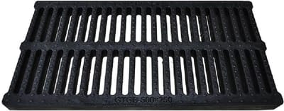 Afvoerhoezen - Roosterset Vloer - Water Afvoeren - Duurzame Hars - 50 cm x 35 cm - Zwart