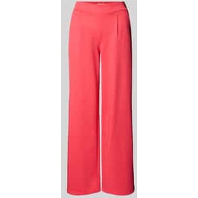 Wide leg stoffen broek met bandplooien, model 'KATE Long'