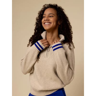 LOOXS 10sixteen Meisjes sweater - Maat 128 in de kleur zand van 87% POLY 10% WOOL 3% SPANDEX - 2532-5350-050