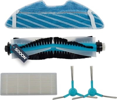 SQOON® - Onderhoudsset geschikt voor Cecotec Conga 1290 / 1390 / 1490 / 1590 serie - 5-delig