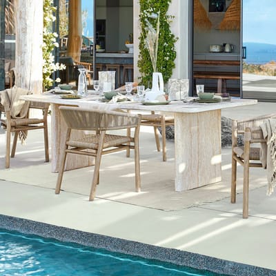 LOBERON Eettafel Yveline crème