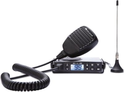 Midland GB1-R vergunningsvrije Mobilofoon - plug&play mobiele PMR446 met sigaarstekker en magneetantenne - C1198.02