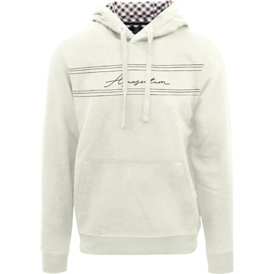 Aquascutum Heren Signature Regular-hoodie (Boter)