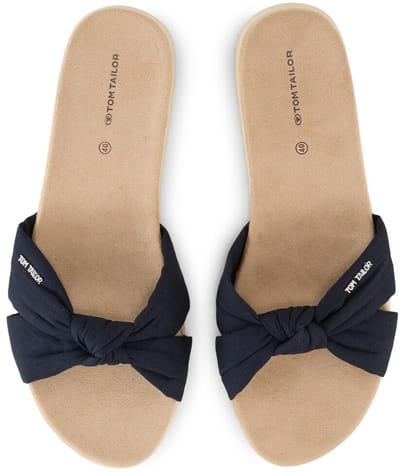 Tom Tailor - Platte sandalen met zachte zool - Maat 38 - navy
