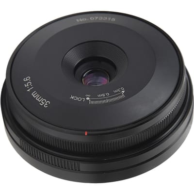 Objectif 35mm F5.6 Plein Format à Mise au Point Manuelle Grand Angle Manuel Fixe Ultra Fin Objectif d'Appareil Photo pour Nikon Z gray