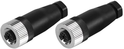 Dailygoody - M12 Jack Connector - 5 Pin - Industriële toepassing - Ronde connector - Voor buitengebruik - Duurzaam - Geschikt voor fieldbus en AV