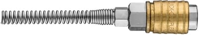 NEO Serie - Snelkoppeling voor Compressor - Roestvrij Stalen en Messing - 4 x 6 mm
