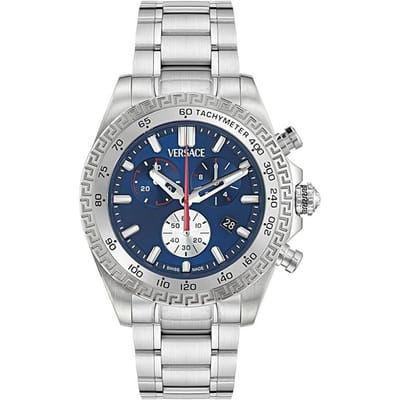 Versace Chrono X VE9K00324 Horloge - Staal - Zilverkleurig - Ø 44 mm