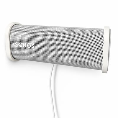 Muurbeugel Geschikt voor Sonos Roam – Wandhouder voor Speaker – Minimalistisch Design – Stevige Bevestiging – Slimme Kabelgeleiding – Ideaal voor Badkamer, Keuken & Woonkamer – Wit