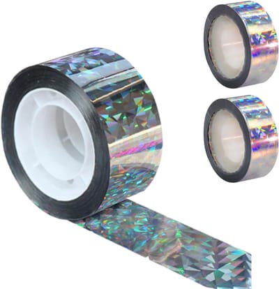 Set van 3 Dubbelzijdige Vogelwerende Tape voor Bescherming van Tuinen, Planten en Fruit (80 Meters)