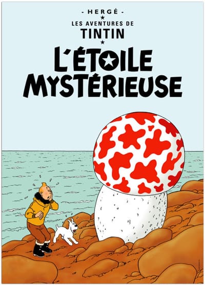 Kuifje Poster - De geheimzinnige ster - 50x70cm - Officiële Kuifje - Moulinsart Poster