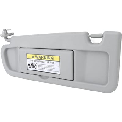Pare-soleil Gris Anti-éblouissement Miroir Clair Pare-soleil avec Clip de Pare-soleil pour Civic 2006 à 2011 Côté Conducteur Gauche white