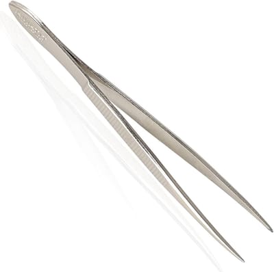 Pincet - Epileertang Onthaartang - Nauwkeurig Haren Verwijderen - Compact Ontwerp - 148 x 6 x 06 cm - Zilver Goud