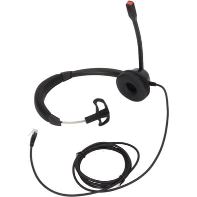 RJ9 Telefoon Headset Ruisonderdrukkend Unilateraal Bedraad Zakelijk Hoofdkussen met Microfoon voor Vaste Lijn